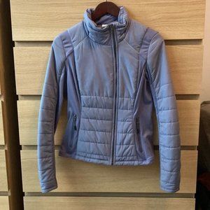 Zella Light Purple / Lilac Puffer Asymmetric Zip Front Jacket Coat Small